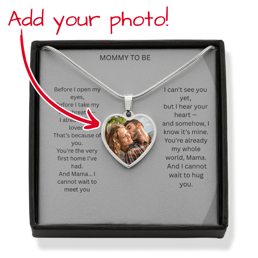 Mom To Be - Buyer upload Heart necklace