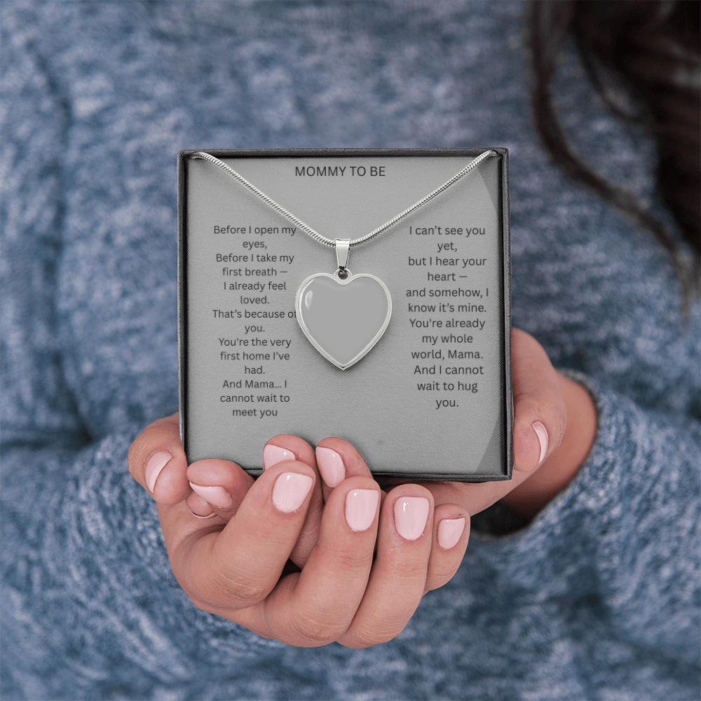Mom To Be - Buyer upload Heart necklace