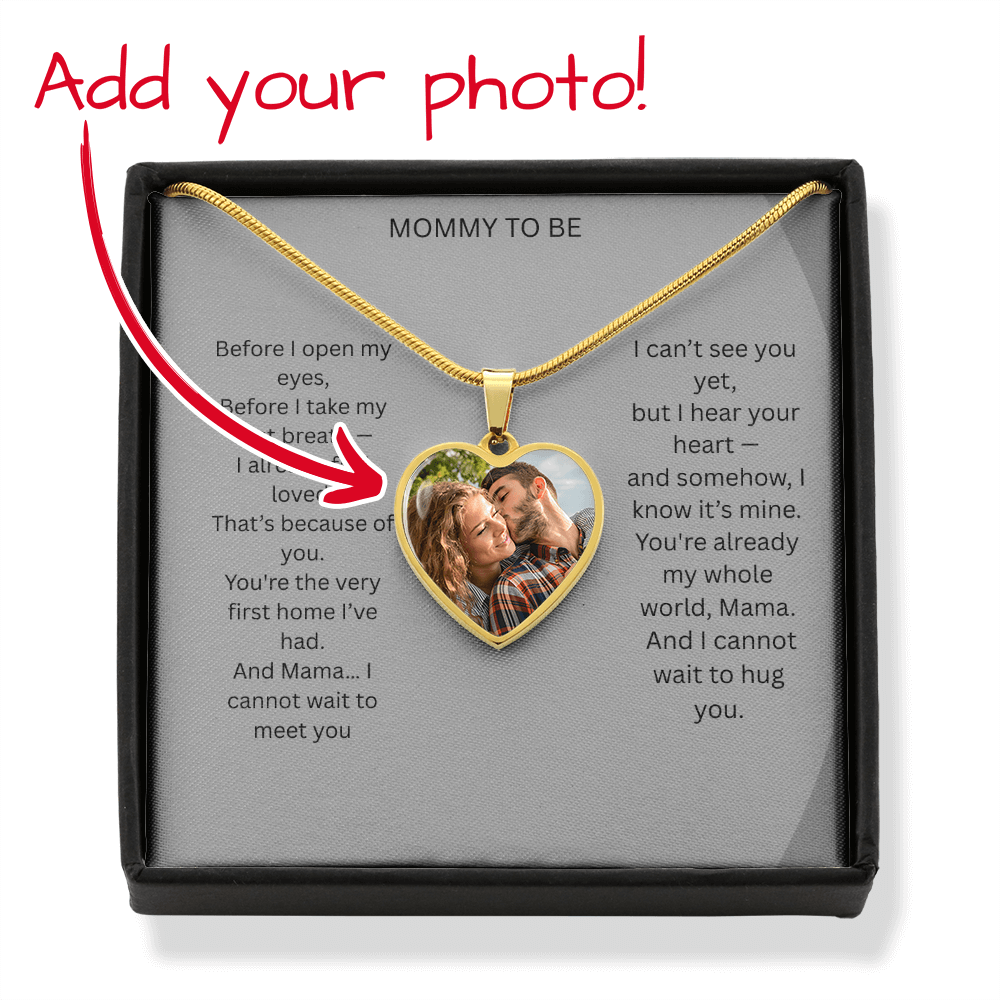 Mom To Be - Buyer upload Heart necklace