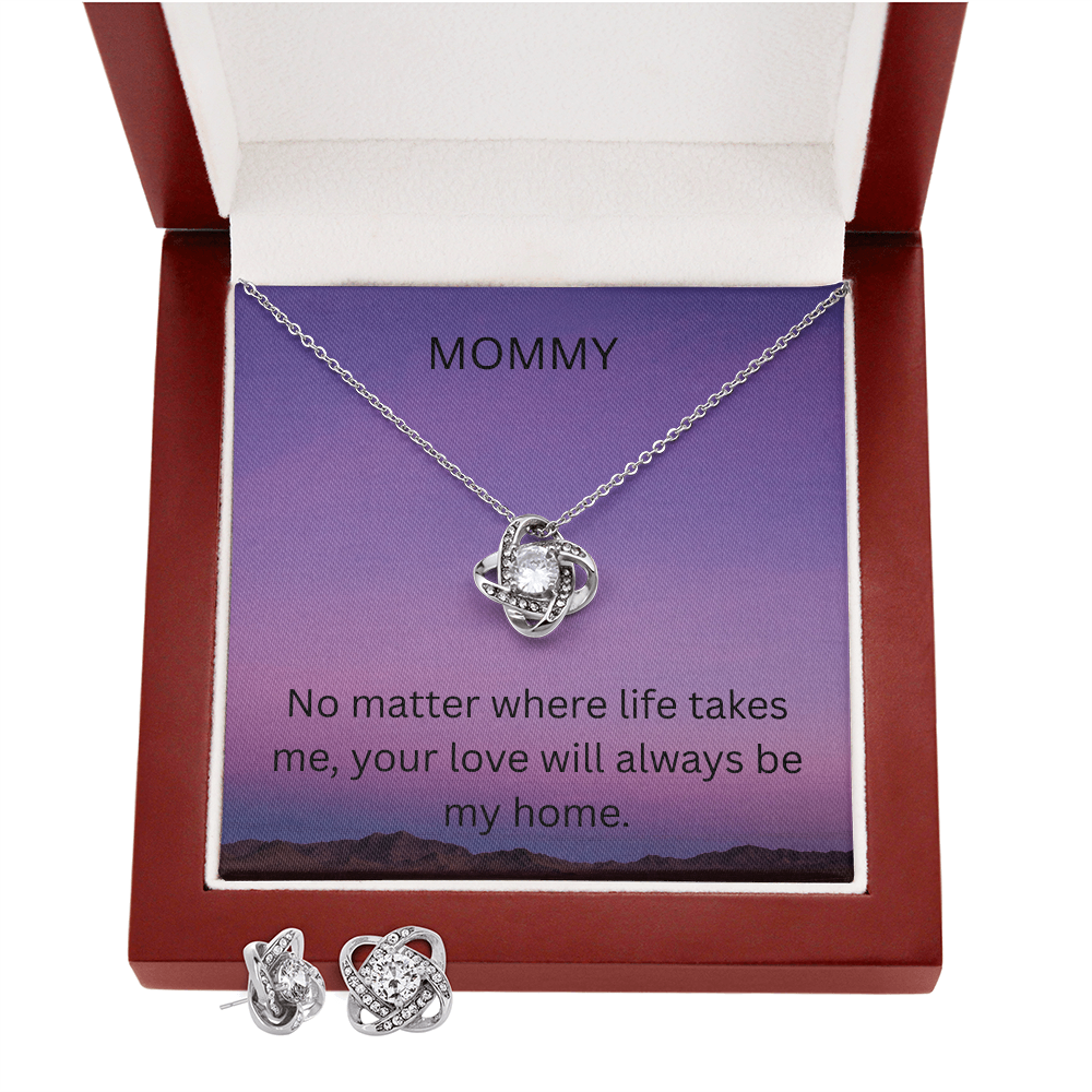 To Mommy - Love Know Earring & Necklace Set