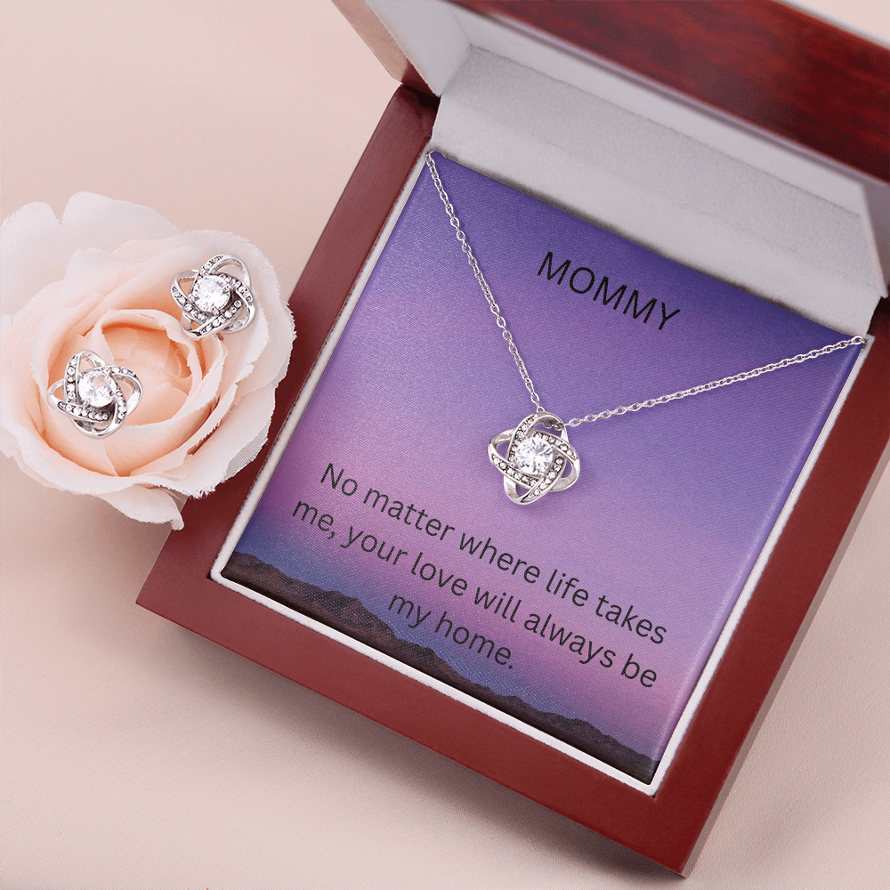 To Mommy - Love Know Earring & Necklace Set