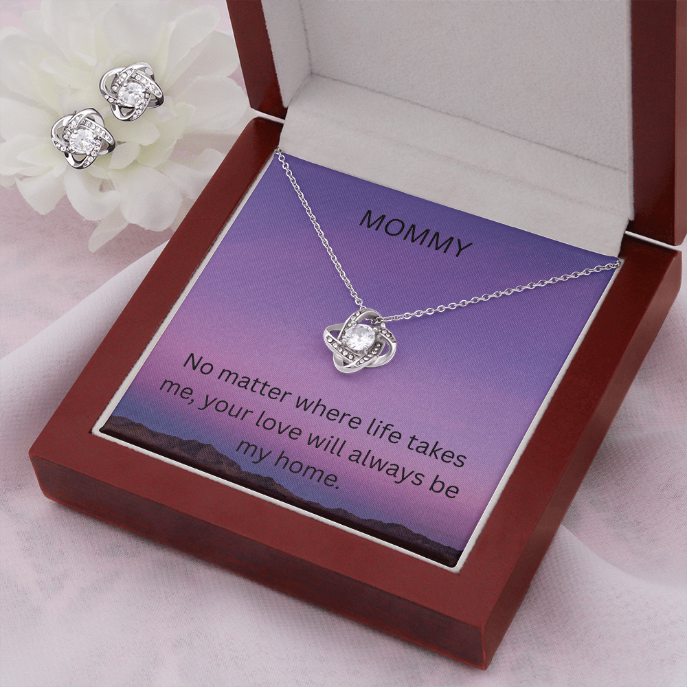 To Mommy - Love Know Earring & Necklace Set