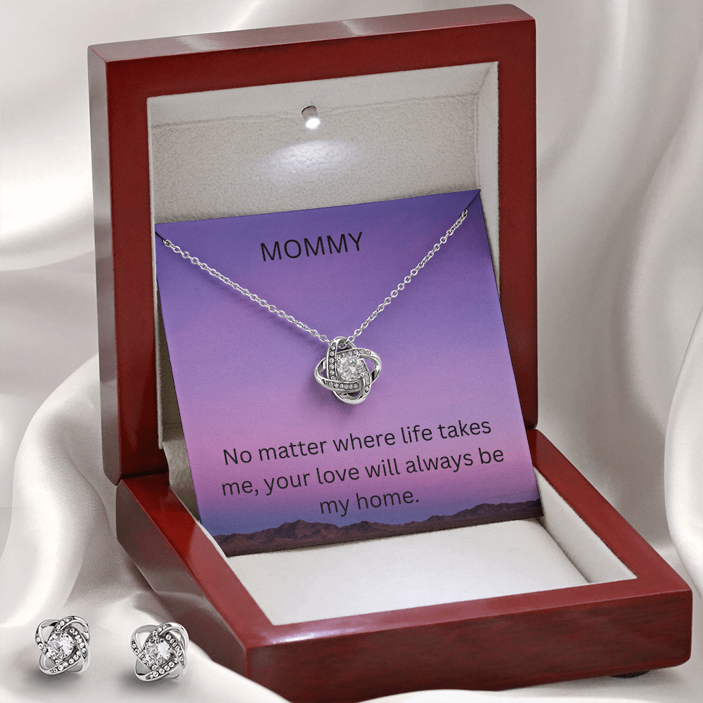 To Mommy - Love Know Earring & Necklace Set