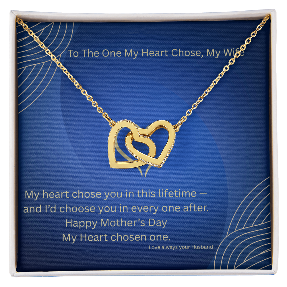 Interlocking Heart Necklace - To Wife