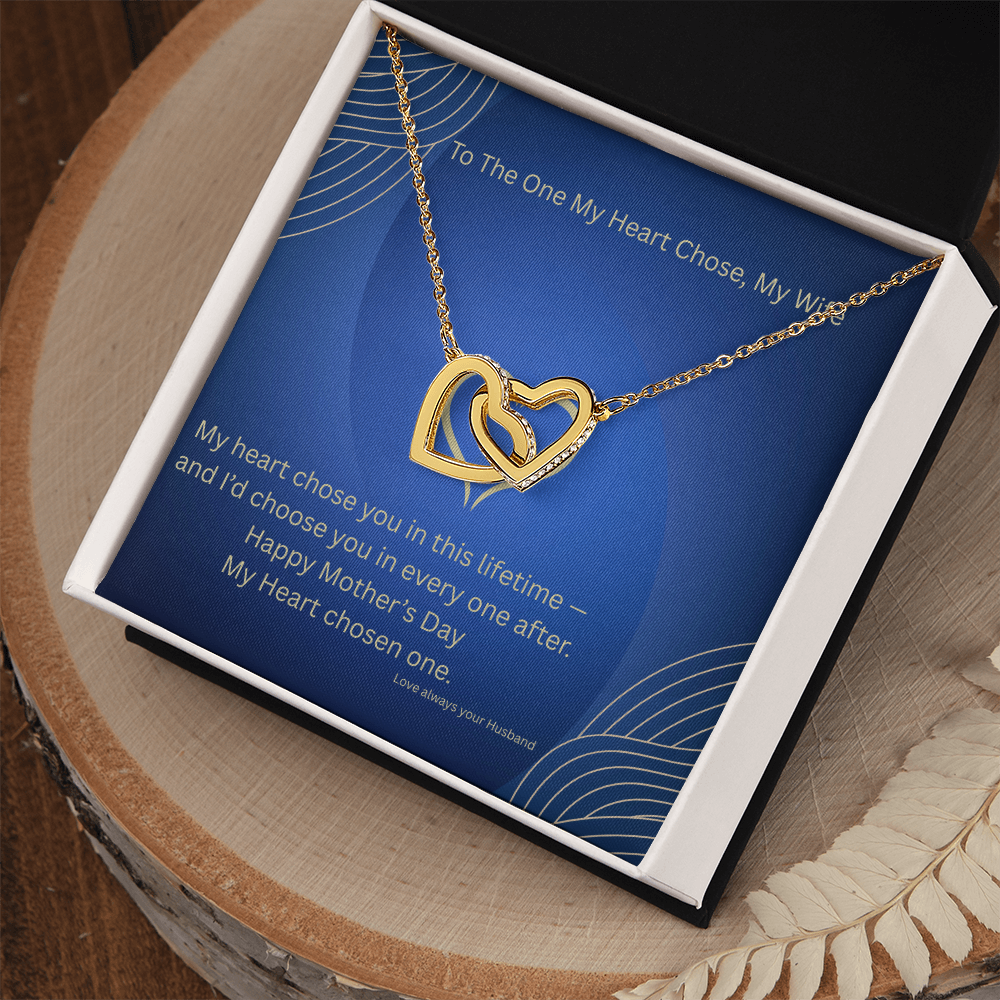 Interlocking Heart Necklace - To Wife