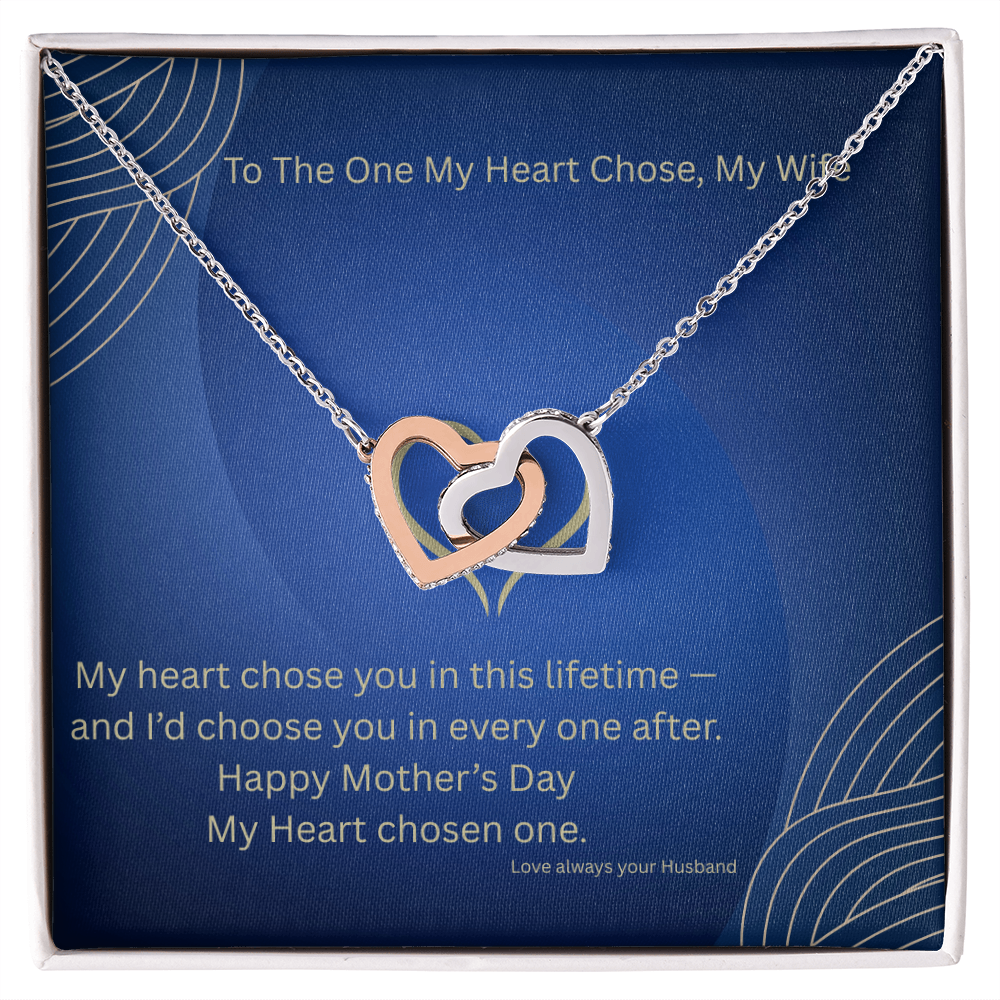 Interlocking Heart Necklace - To Wife