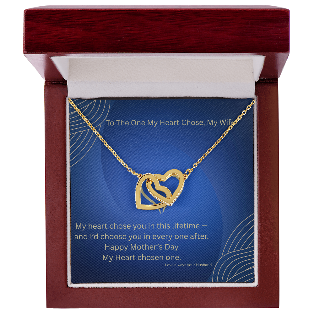 Interlocking Heart Necklace - To Wife