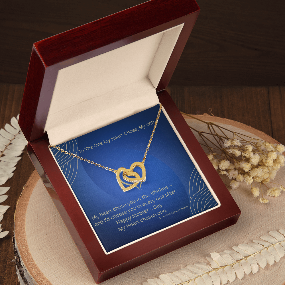 Interlocking Heart Necklace - To Wife