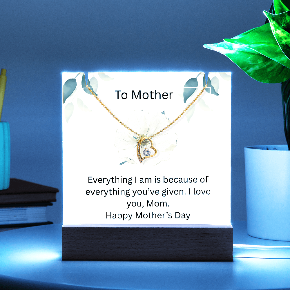 To Mother - Keepsake Acrylic Bundle Forever Necklace