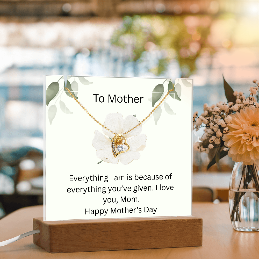 To Mother - Keepsake Acrylic Bundle Forever Necklace
