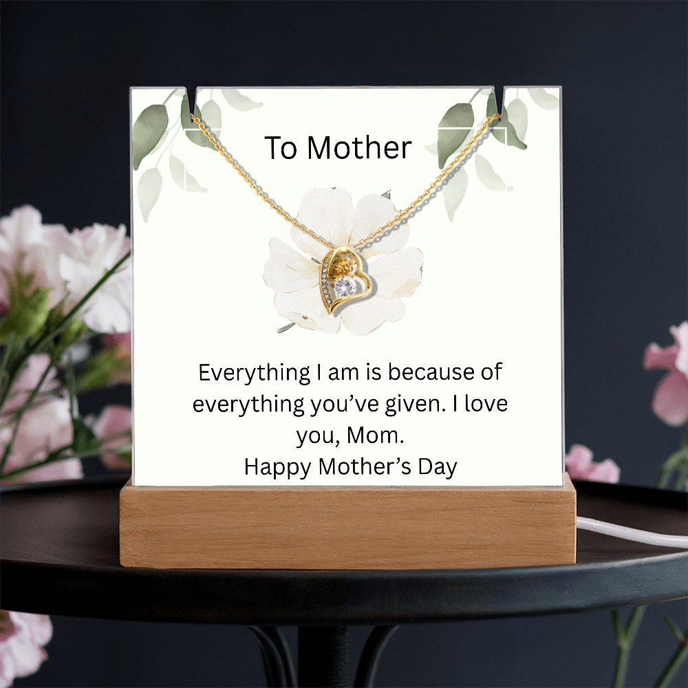 To Mother - Keepsake Acrylic Bundle Forever Necklace