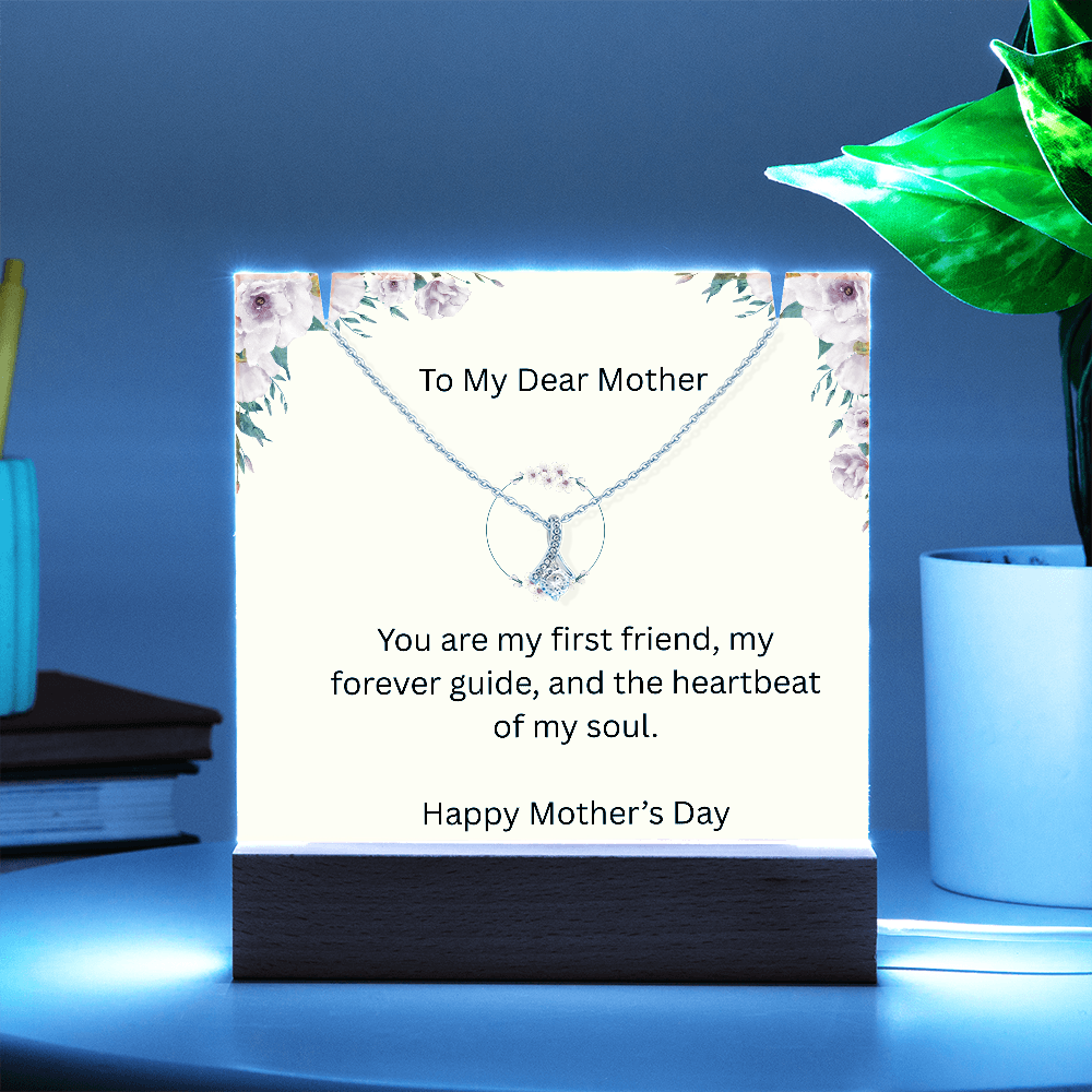 To Mother - KeepSake Acrylic Bundle & Alluring Beauty Necklace
