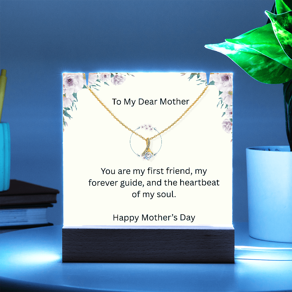 To Mother - KeepSake Acrylic Bundle & Alluring Beauty Necklace