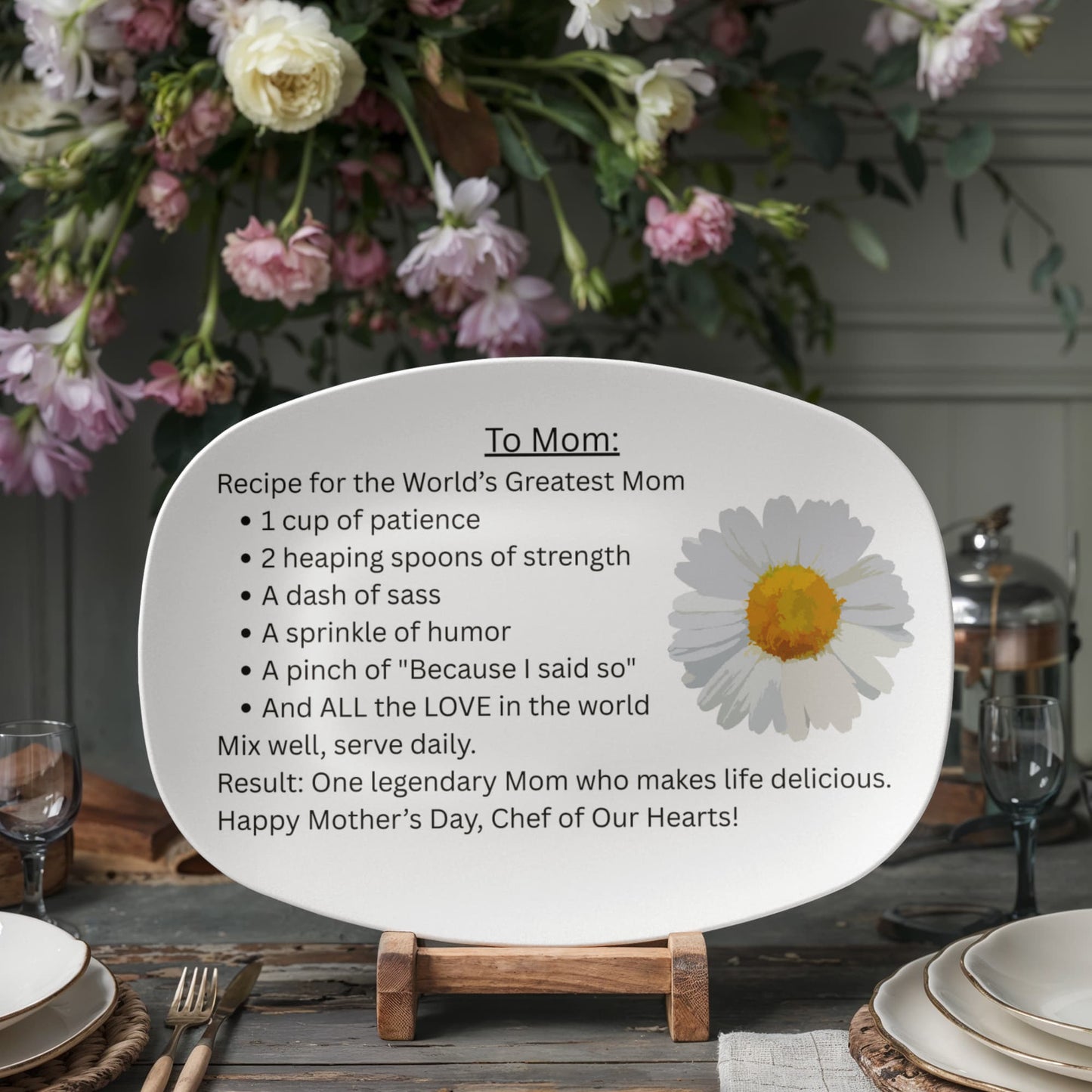 To Mom - 10"X14" Platter