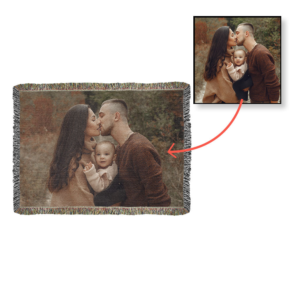 To Grandma - Heirloom Photo Woven Blanket