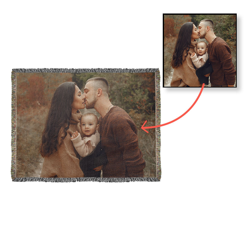 To Grandma - Heirloom Photo Woven Blanket