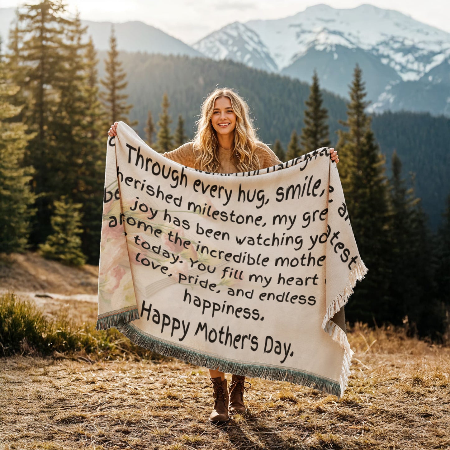 Printed Woven Blanket (Landscape) - For My Daughter