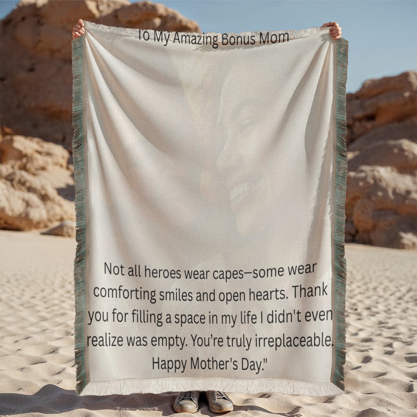 Printed Woven Blanket - To Am Amazing Bonus Mom