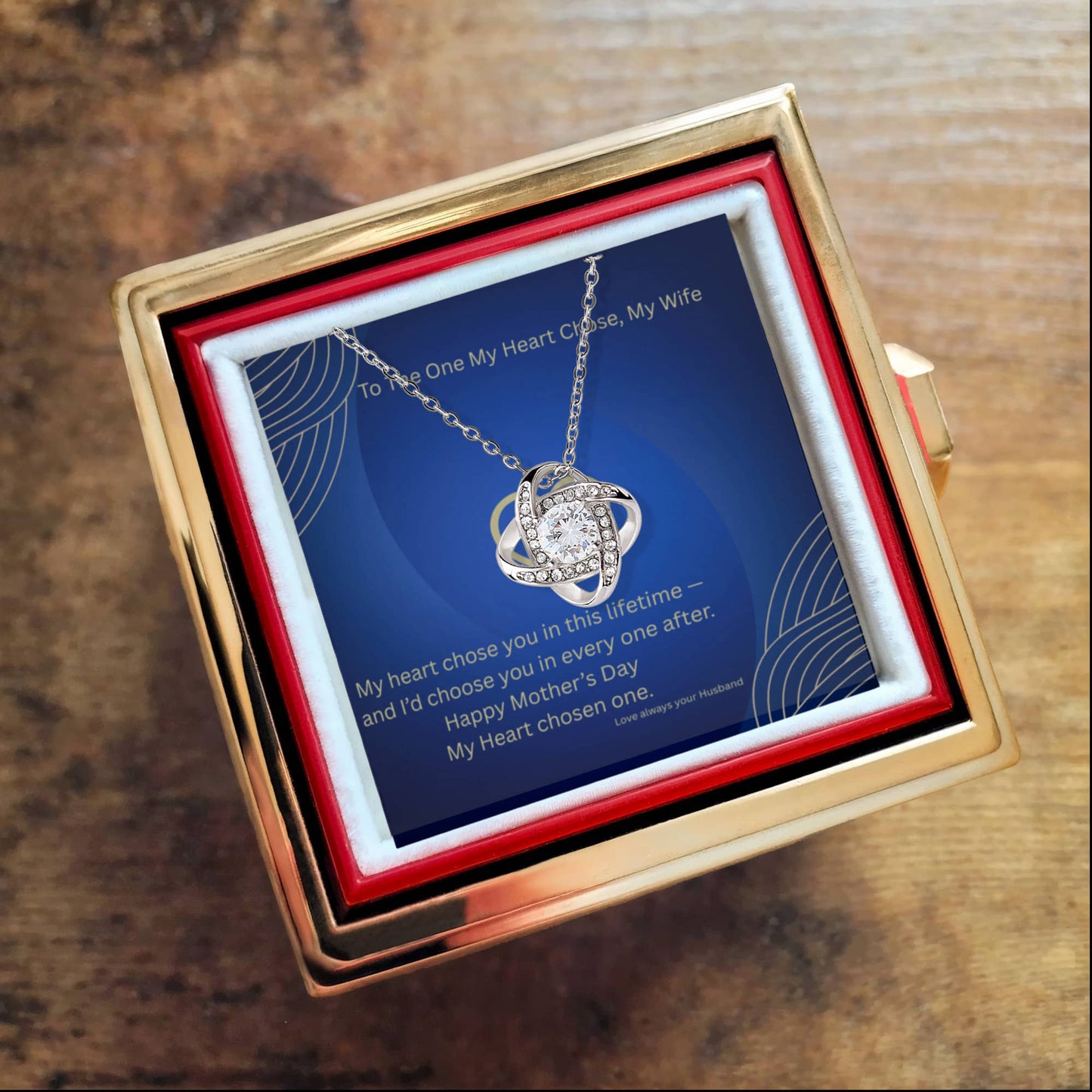 Love Knot Necklace - To My Wife