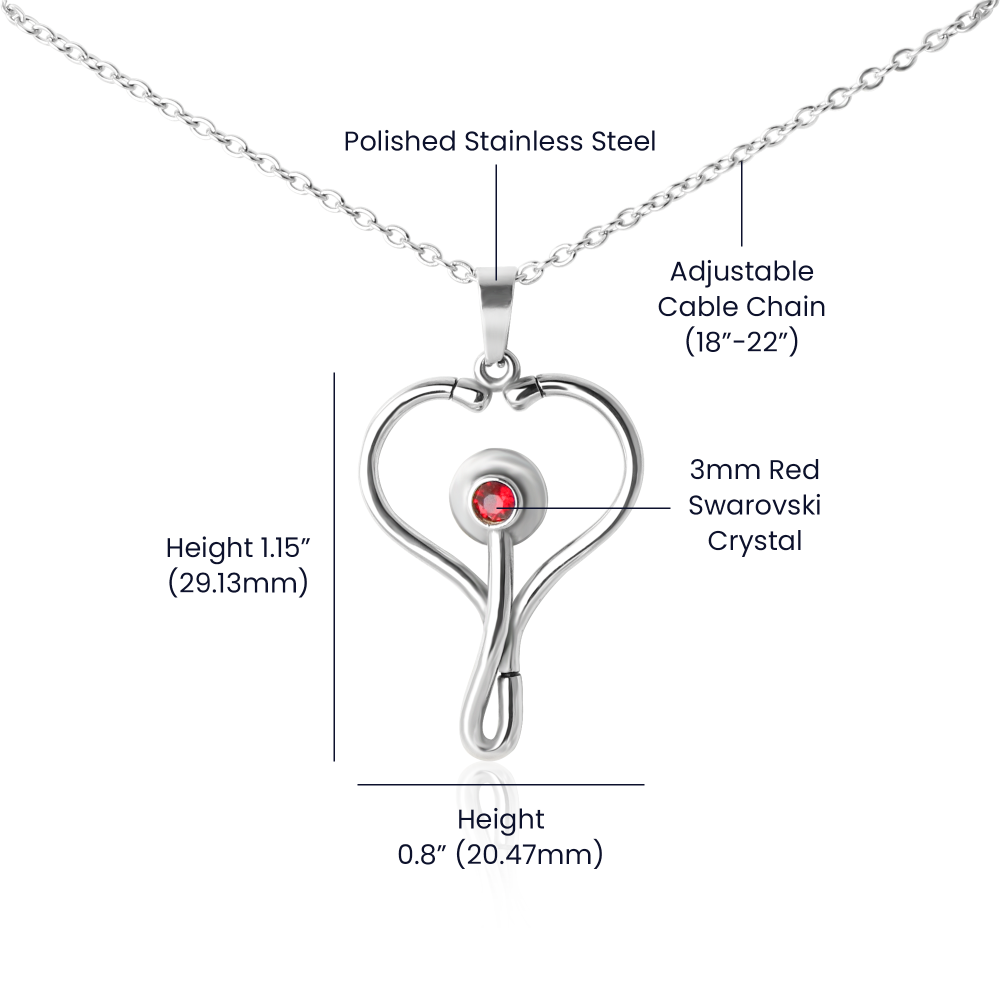 Heart Scope Necklace - Bonus Mom
