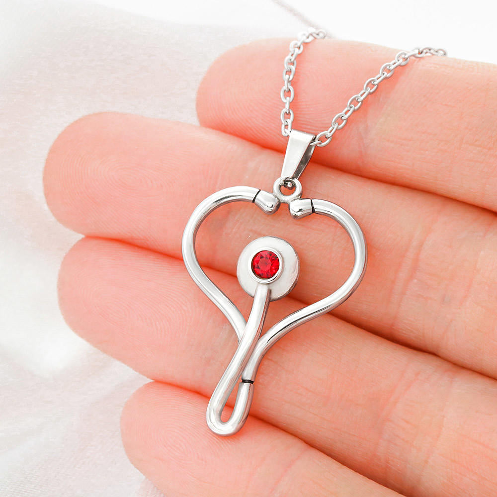 Heart Scope Necklace - Bonus Mom