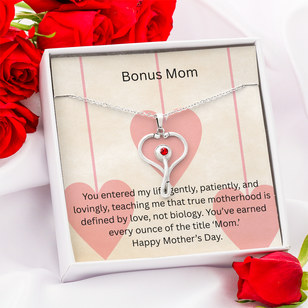 Heart Scope Necklace - Bonus Mom