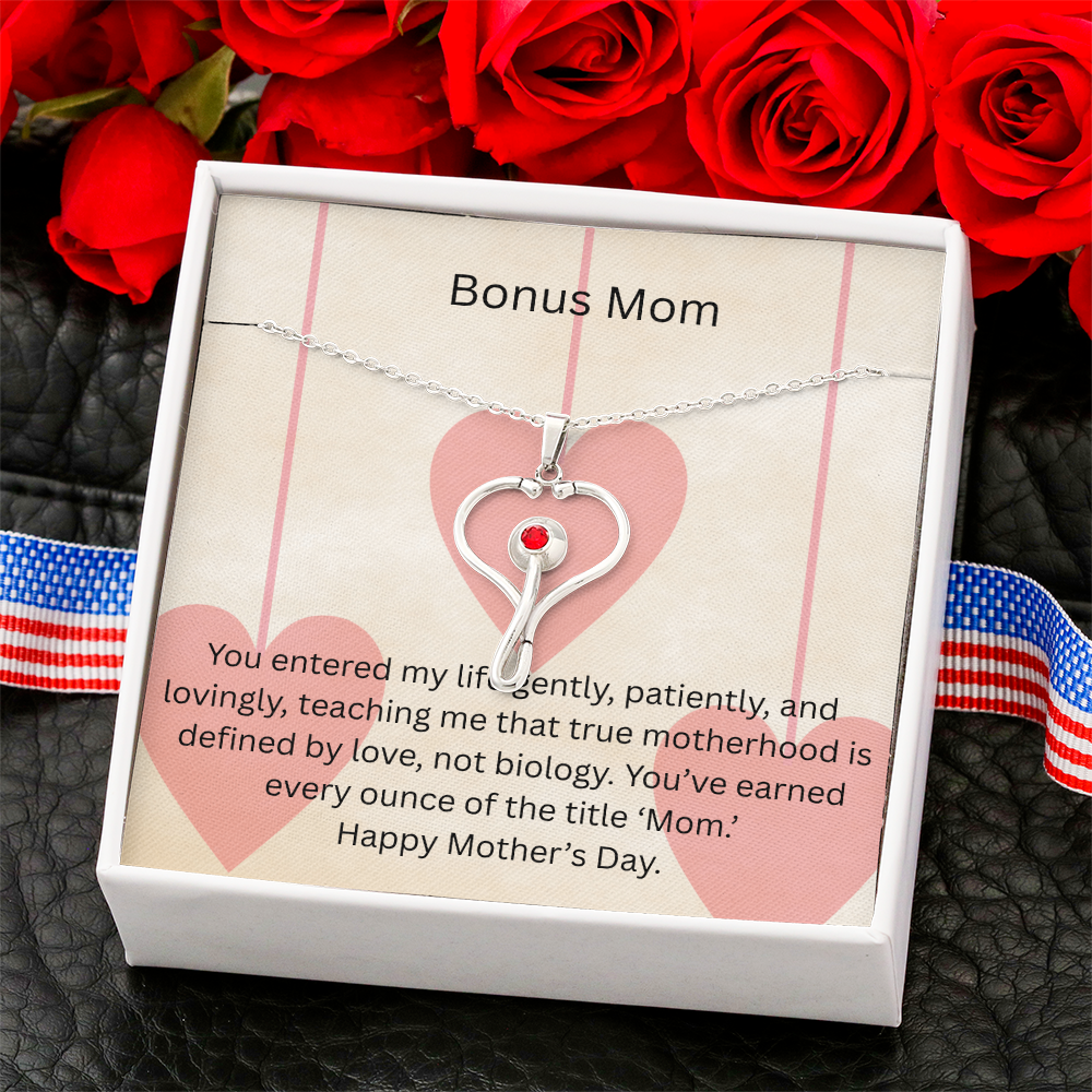 Heart Scope Necklace - Bonus Mom