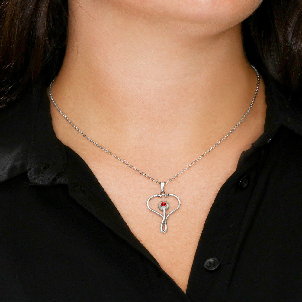 Heart Scope Necklace - Bonus Mom