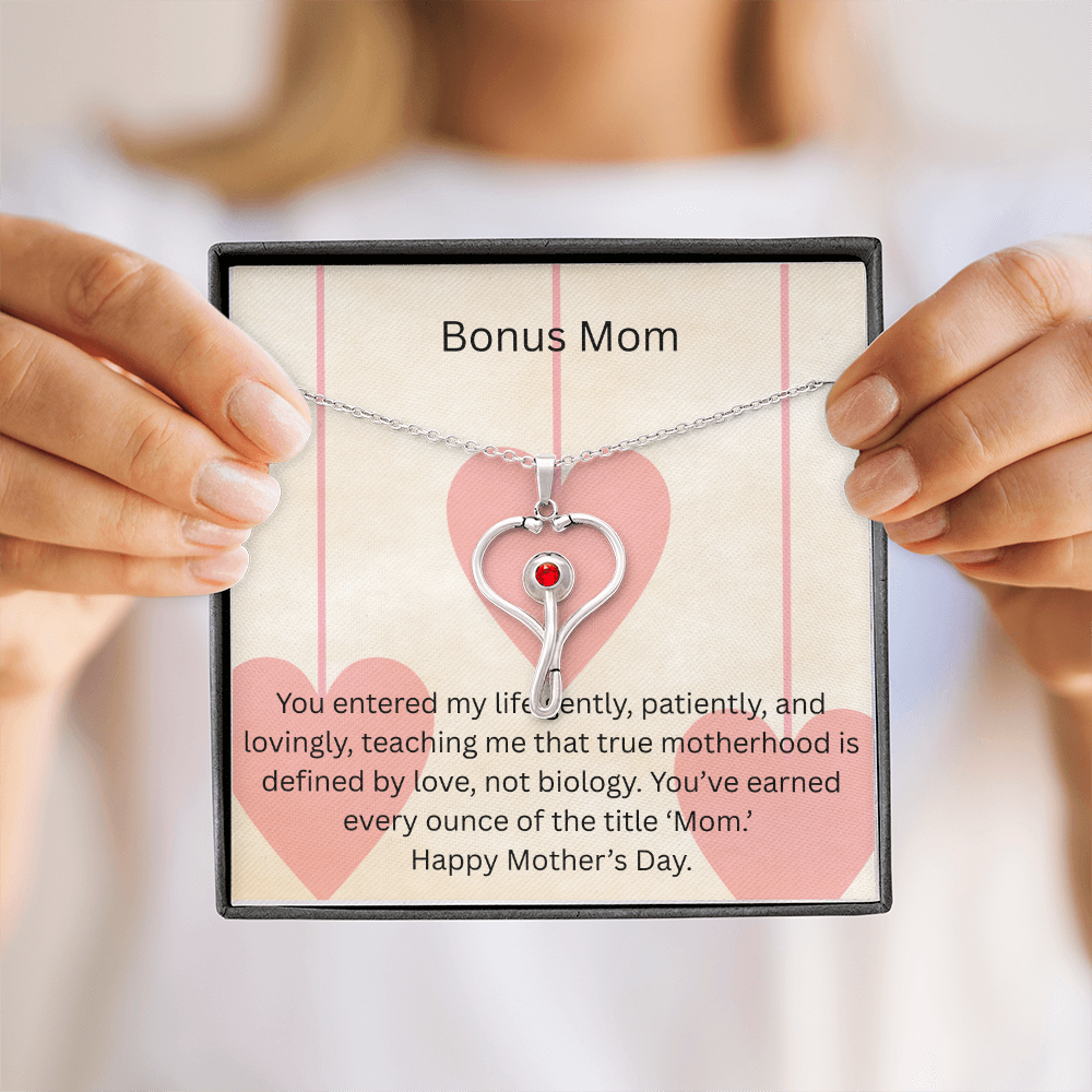 Heart Scope Necklace - Bonus Mom