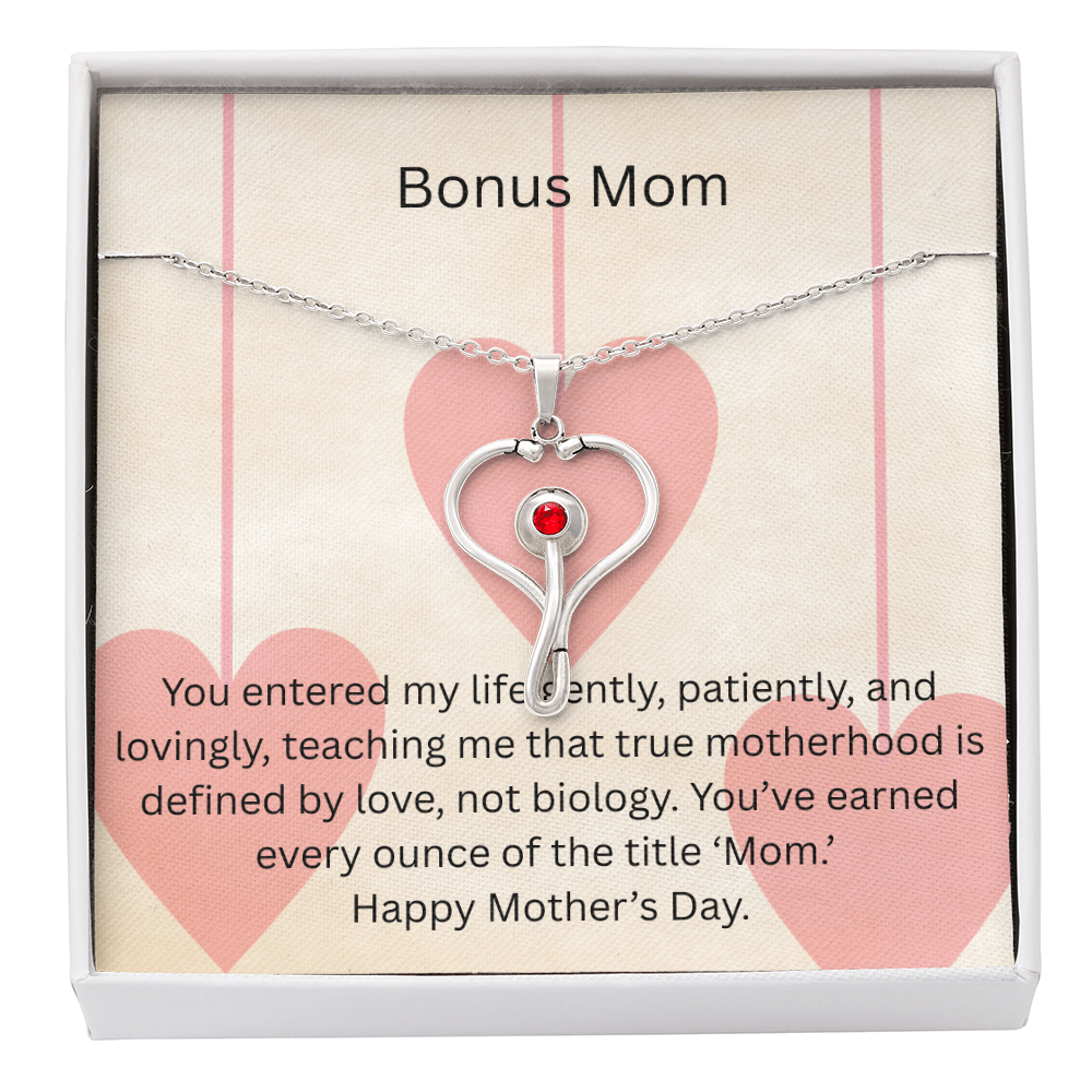 Heart Scope Necklace - Bonus Mom