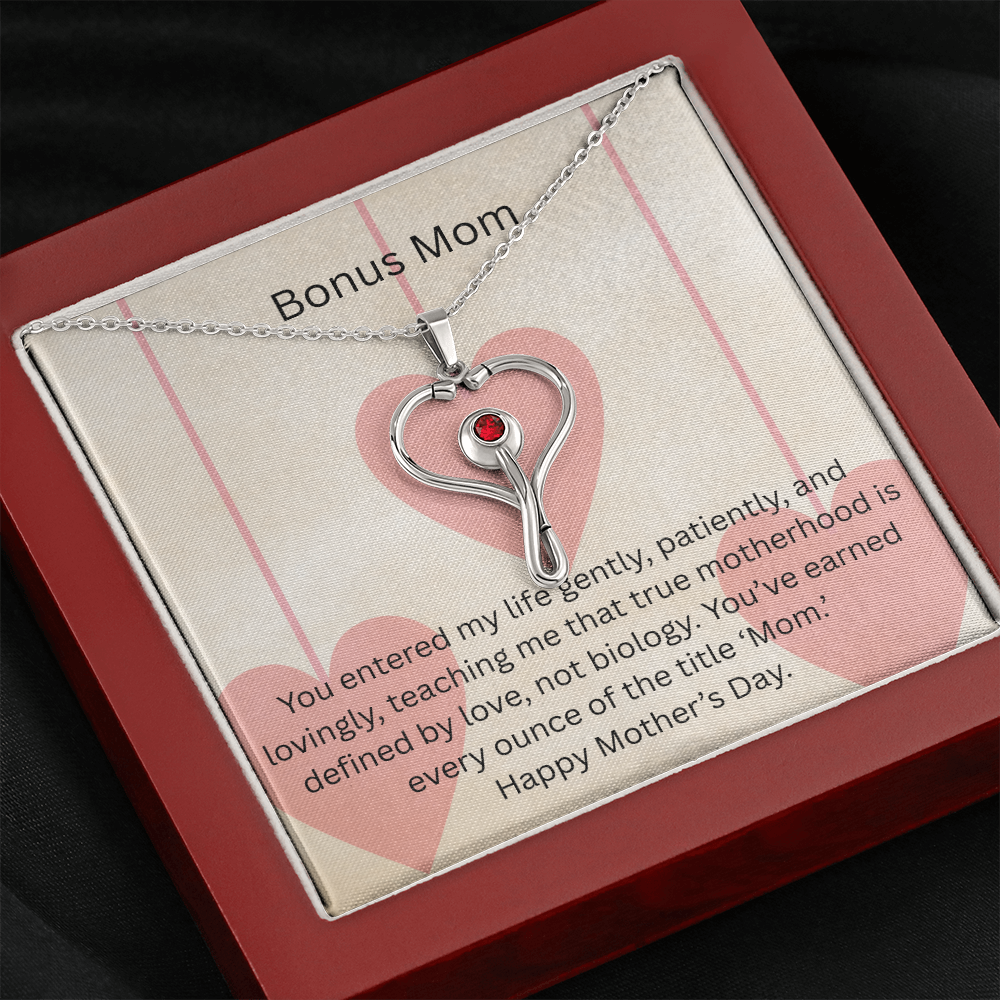 Heart Scope Necklace - Bonus Mom