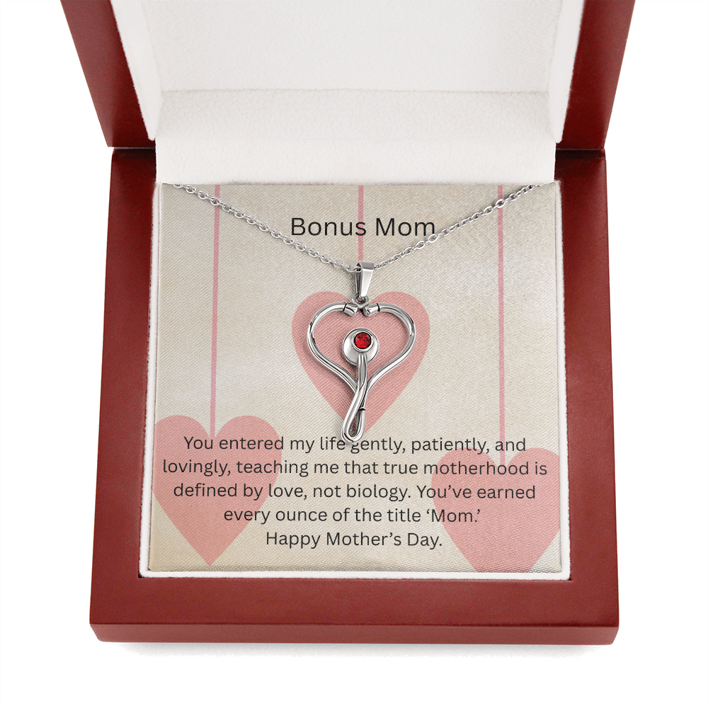 Heart Scope Necklace - Bonus Mom