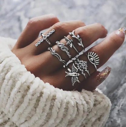 Goth Rings Set