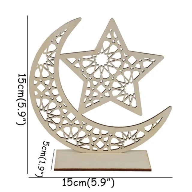 Wooden Pendant Ramadan Decoration