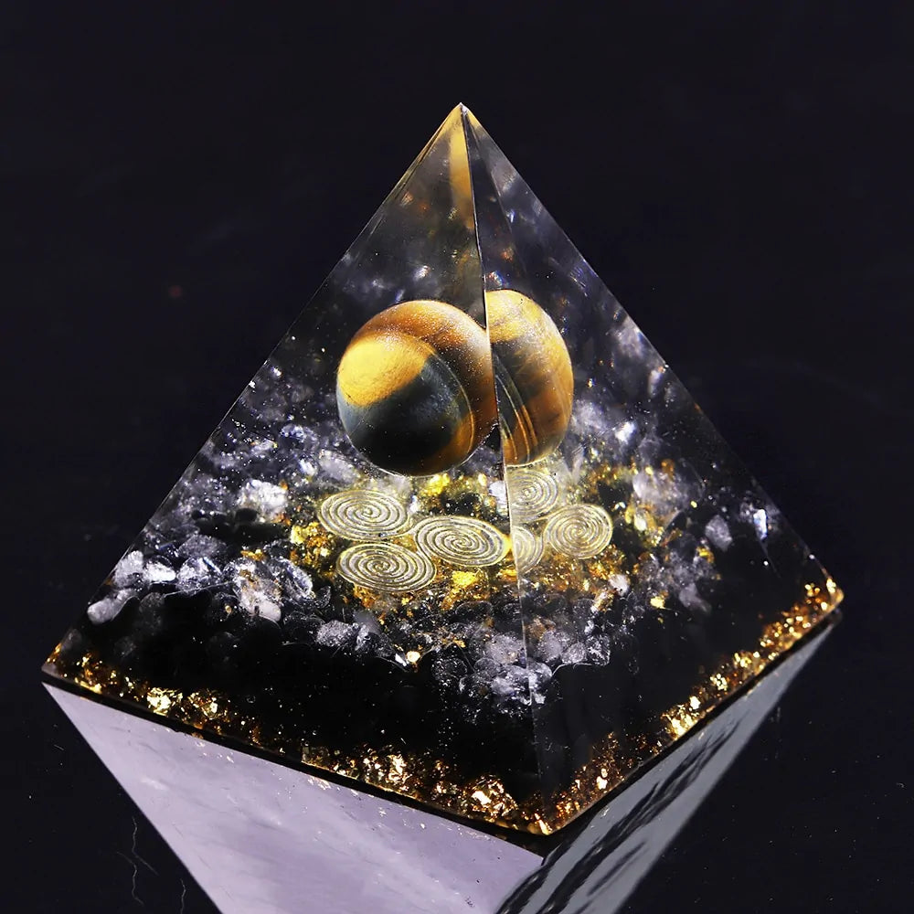 Orgonite Pyramid Chakras Decoration