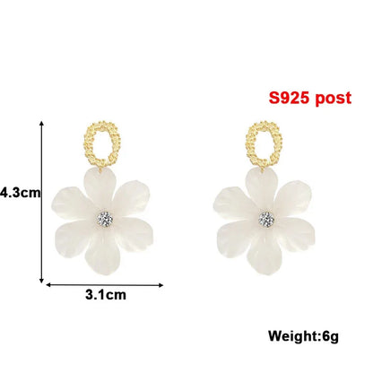 Translucent Flower Earring