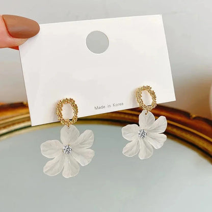 Translucent Flower Earring