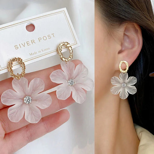 Translucent Flower Earring