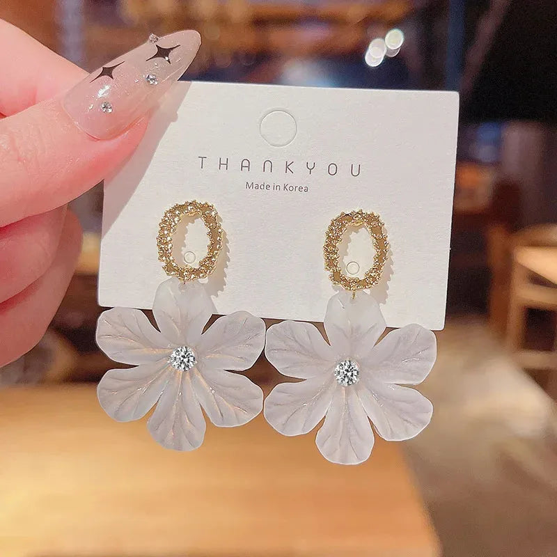 Translucent Flower Earring