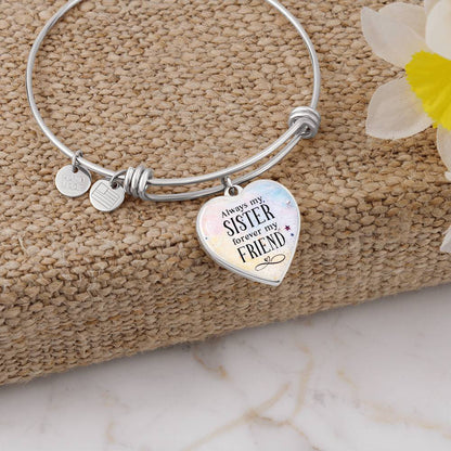 Luxury Heart Bangle - Always My Sister