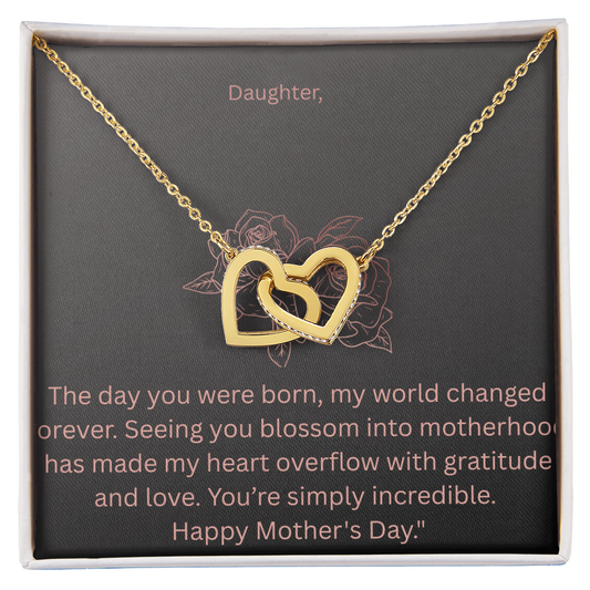 Interlocking Hearts Necklace - For My Daughter