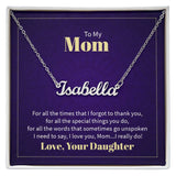 Custom Name Necklace - For Mom From Daughter