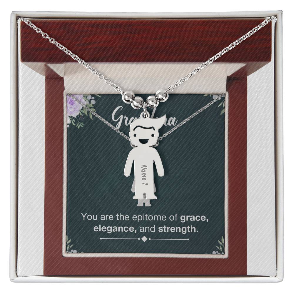 To Grandma - The epitome of the family - Charm Necklace