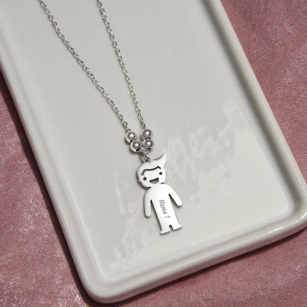 To Mom - The glue of our Family - Charm Necklace