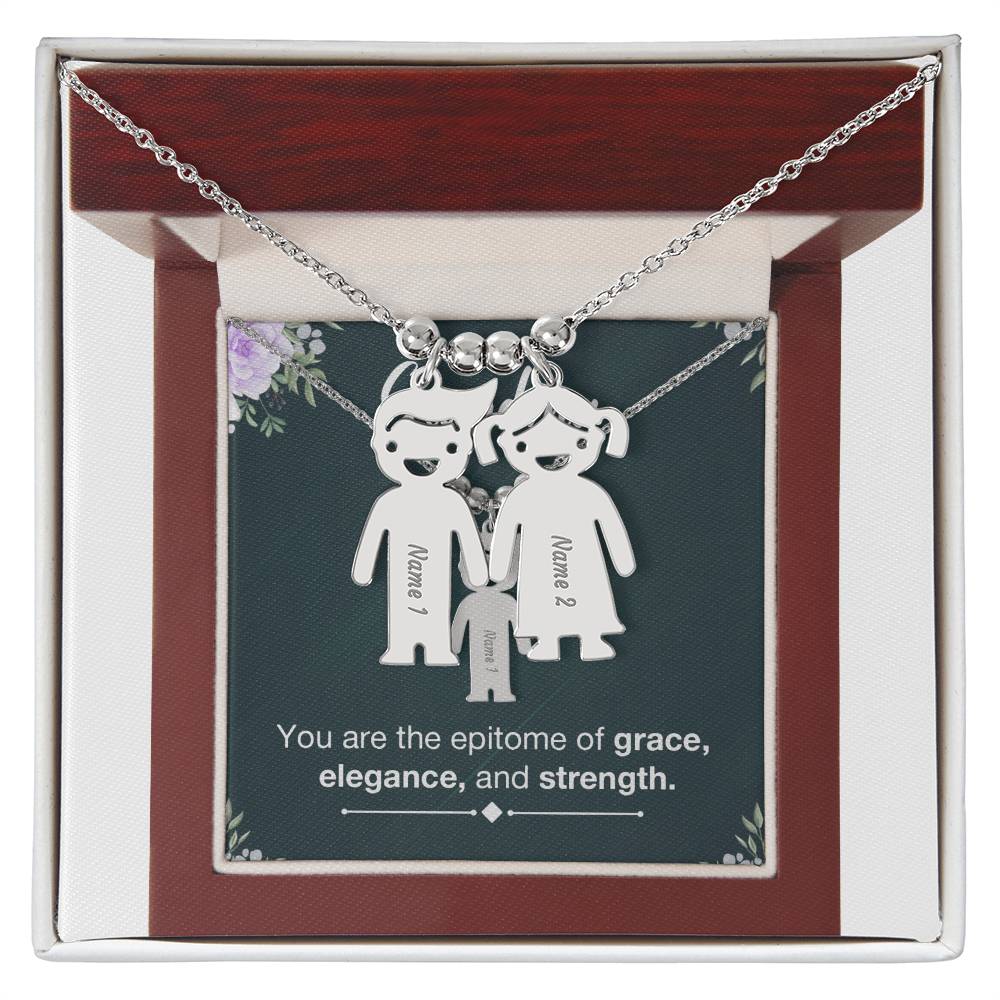 To Grandma - The epitome of the family - Charm Necklace