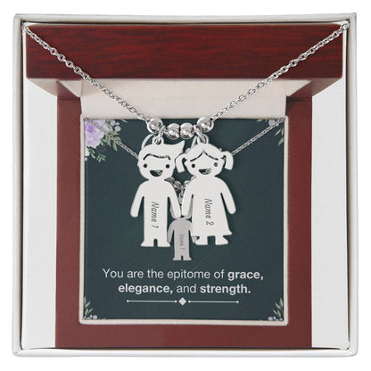 To Grandma - The epitome of the family - Charm Necklace