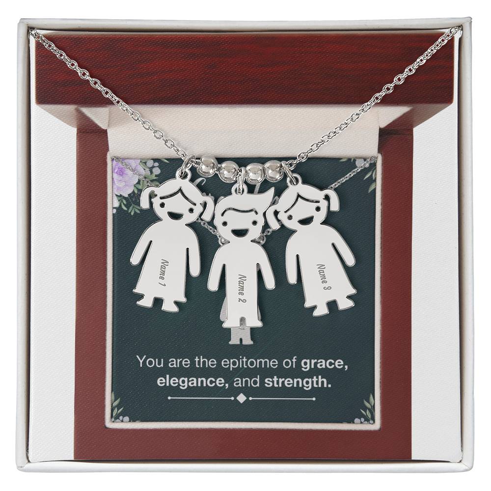 To Grandma - The epitome of the family - Charm Necklace