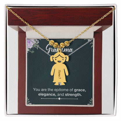 To Grandma - The epitome of the family - Charm Necklace