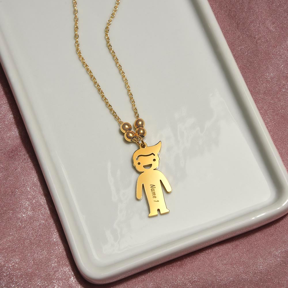 To Mom - The glue of our Family - Charm Necklace