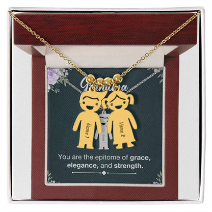 To Grandma - The epitome of the family - Charm Necklace